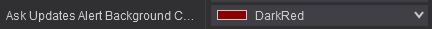 5. Ask updates alert Background Color