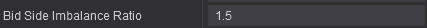 12. Alerts- Bid Side Imbalance Ratio