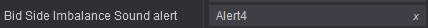 13. Alerts- Bid Side Imbalance Sound Alert