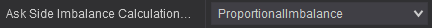 7. Alerts- Ask Side Imbalance Calculation Mode