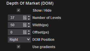 1. Depth Of Market (OrderBook)