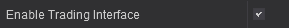 1. Enable Trading Interface