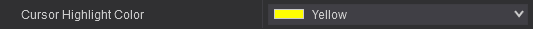 23. Cursor Highlight Color