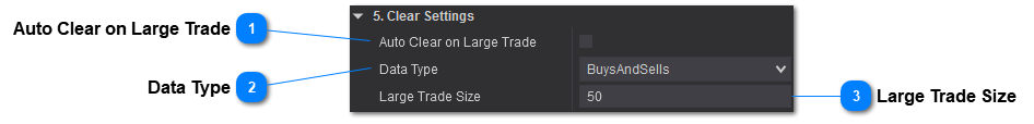 Trades Clear Settings
