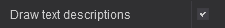 1. Draw text descriptions